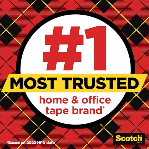 3M Scotch Transparent Tape , 0.5 in x 450 in (12.7 mm x 11.4 m) - Image 4