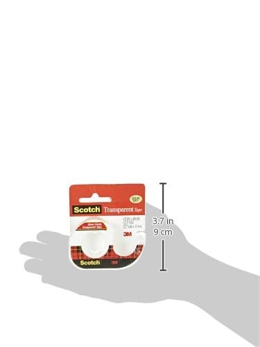 3M Scotch Transparent Tape , 0.5 in x 450 in (12.7 mm x 11.4 m) - Image 3