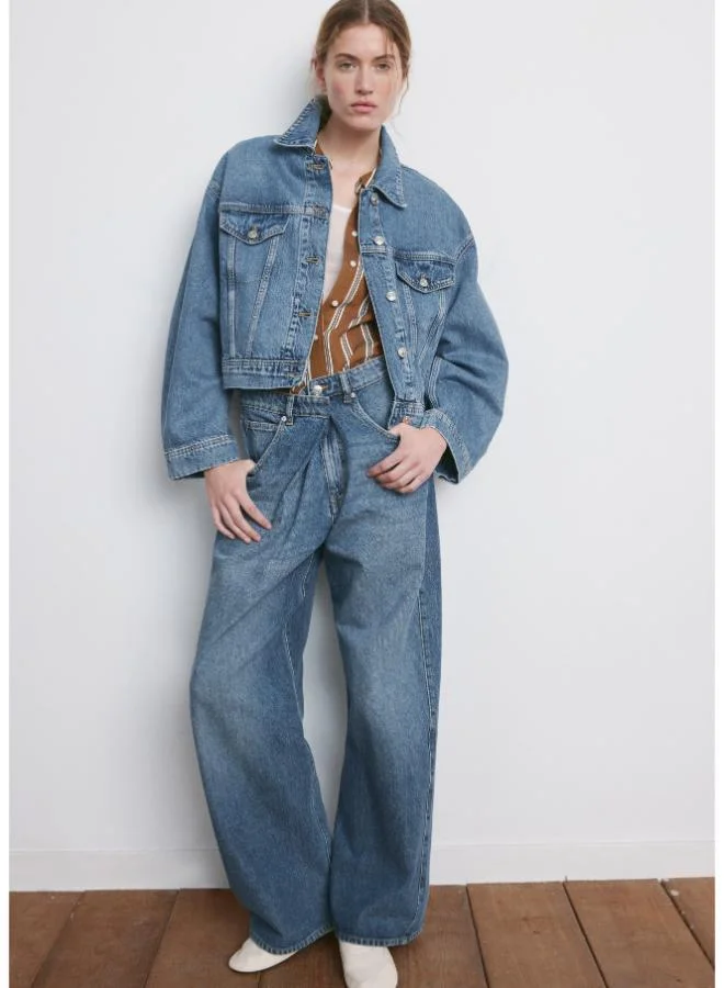 مانجو Pockets denim jacket