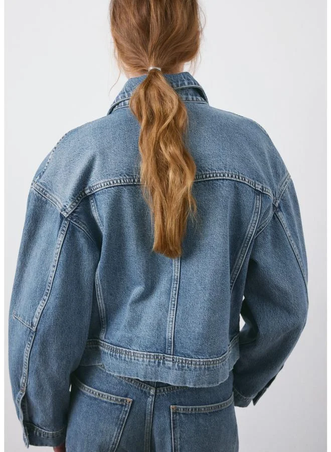 مانجو Pockets denim jacket