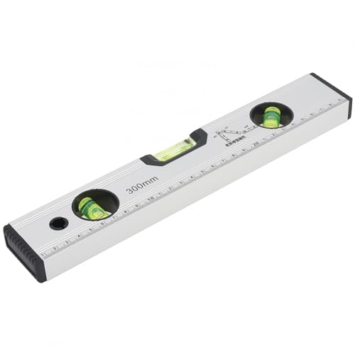 Smgda 300mm Precision Magnetic Level Ruler 12 inch Aluminum Alloy Spirit Level Measuring Tool with Blister Design and Mm Scale for Construction Carpenter Craftsman - Image 1