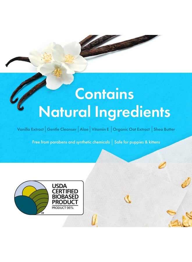 بيتكين مناديل بيتكين النباتية للحيوانات الأليفة، 200 منديل - مناديل كبيرة وسميكة، مستدامة، بيولوجية، للكلاب والقطط - للوجه، والكفوف، والأذنين، والجسم، ومنطقة العين - تنظف وترطب بوعي - فانيليا - Image 5