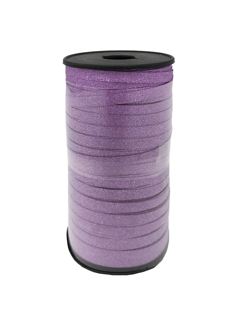 Glitter Gift Ribbon Purple Plastic 0.5cm 920cm