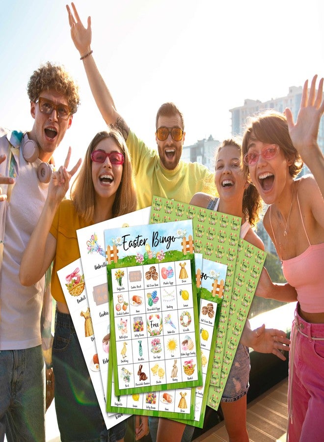 OZTEMETY Easter Bingo Game for Adults, 24 Players, Green, Classic Style, English, Manual Operation, 5 inches x 7 inches x 0.02 inches - Image 5