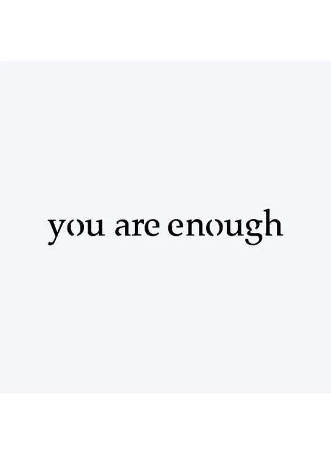 inkbox Inkbox Temporary Tattoos, Semi-Permanent Tattoo, One Premium Easy Long Lasting, Water-Resistant Temp Tattoo with For Now Ink - Lasts 1-2 Weeks, You Are Enough Tattoo, YAE, 3 x 3 in  - Image 2