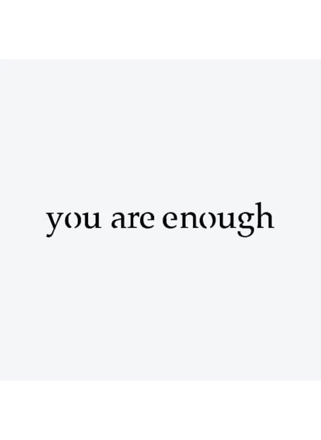 inkbox Inkbox Temporary Tattoos, Semi-Permanent Tattoo, One Premium Easy Long Lasting, Water-Resistant Temp Tattoo with For Now Ink - Lasts 1-2 Weeks, You Are Enough Tattoo, YAE, 3 x 3 in  - Image 1