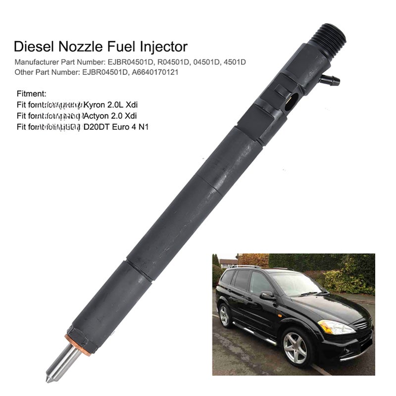 Diesel Nozzle Fuel Injector Replacement 4501D A6640170121 Fit for Ssangyong Kyron - Image 1