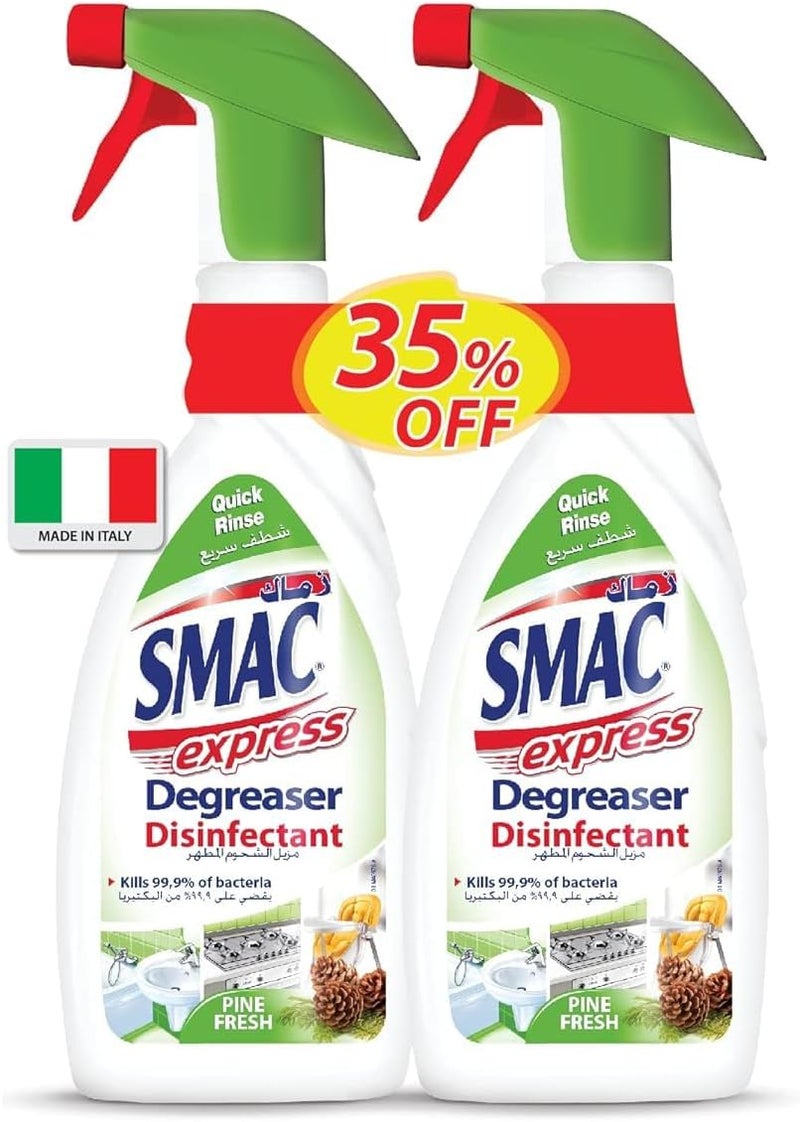 SMAC SMAC Express Degreaser Disinfectant 650ml x 2 Twin pack ' - Image 1
