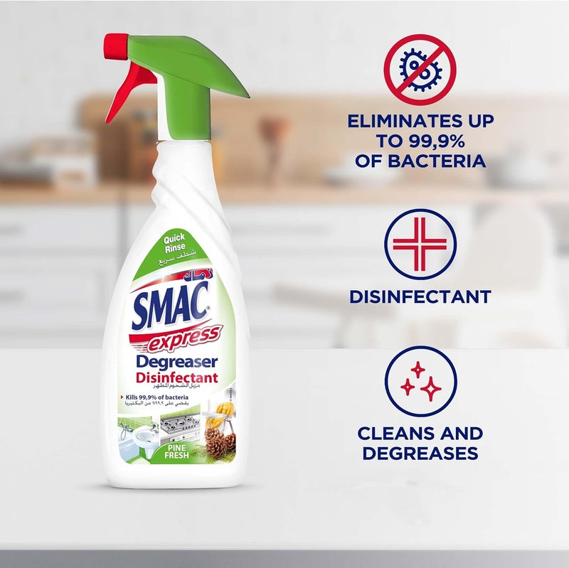 SMAC SMAC Express Degreaser Disinfectant 650ml x 2 Twin pack ' - Image 2