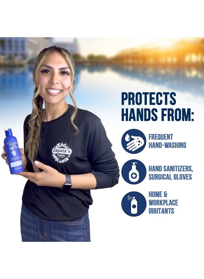 Gloves In A Bottle Shielding Lotion, Relief for Eczema and Psoriasis, (8 Fl Oz) with Pump - Image 3