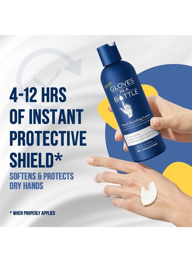 Gloves In A Bottle Shielding Lotion, Relief for Eczema and Psoriasis, (8 Fl Oz) with Pump - Image 2