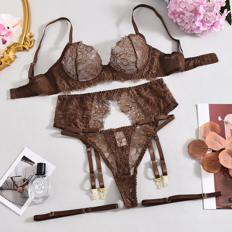 Nothing Floral Lace Underwear 4-Piece Set - Image 1