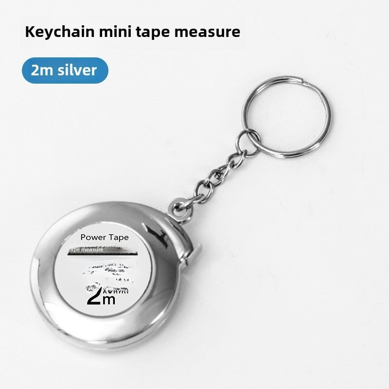 Manufacturer Cross-Border Whole Mini Keychain Tape Measure 2m Steel Tape Measure Gift Ruler Tape Measure Small Steel Ruler Printing Logo(2 m tape measure) - Image 1