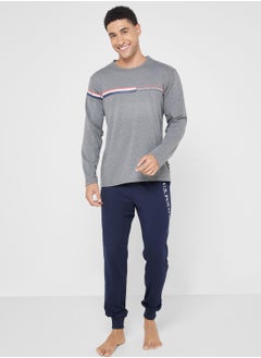 Crew Neck T-Shirt Pyjama Set
