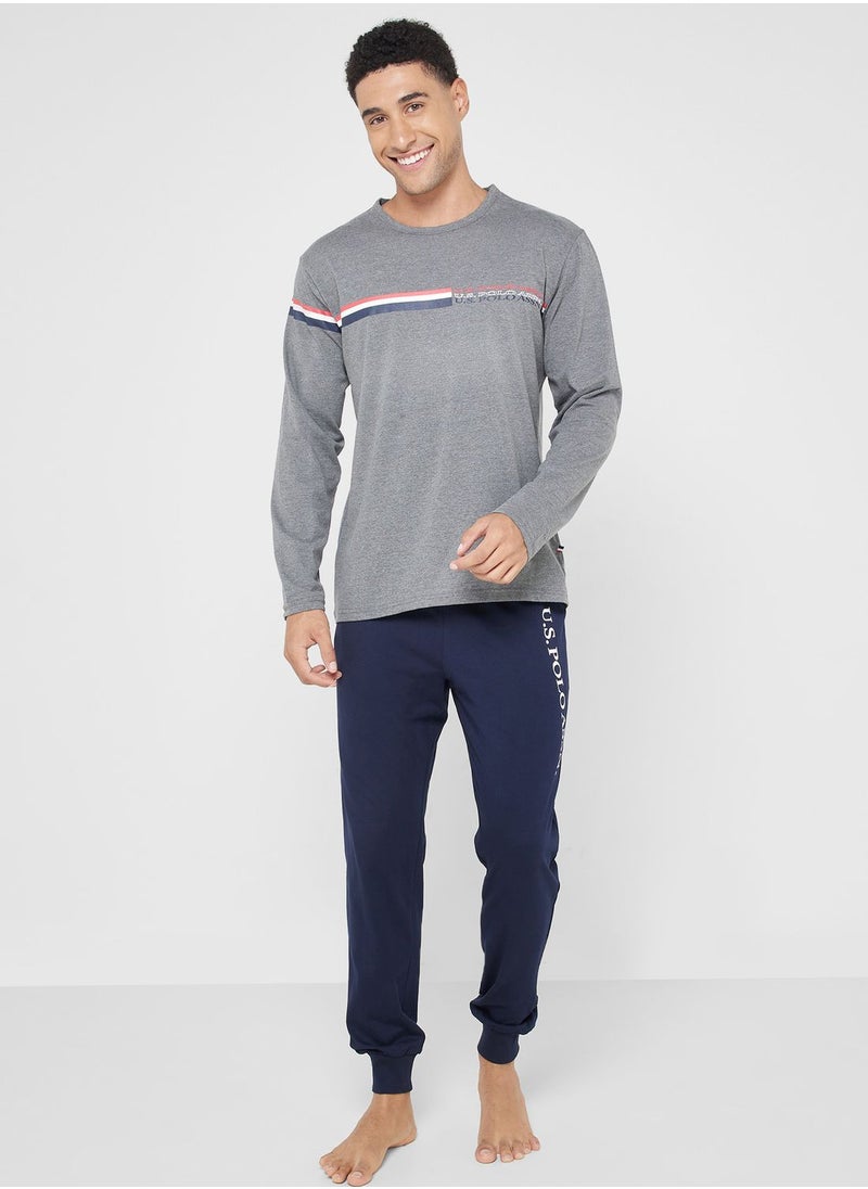 U.S. Polo Assn. - Crew Neck T-Shirt Pyjama Set - Image 1