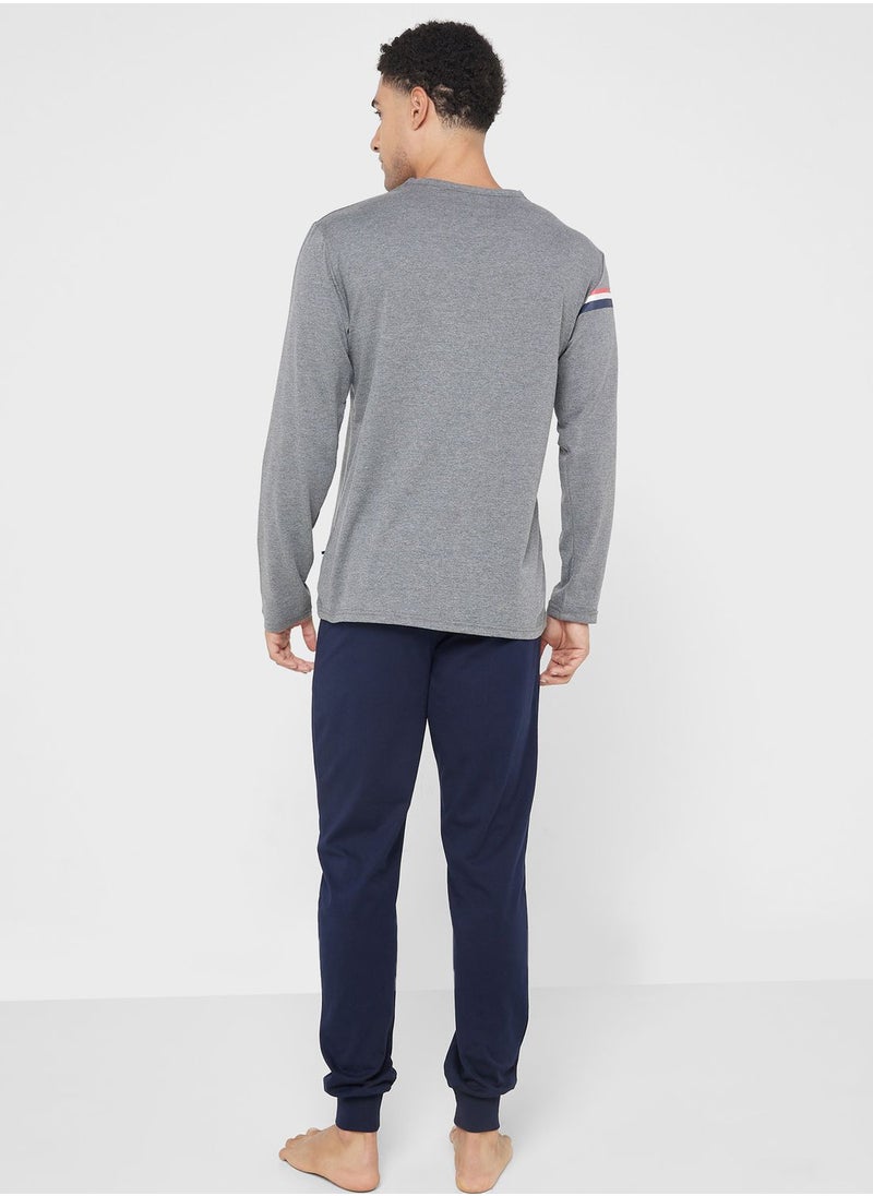 U.S. Polo Assn. - Crew Neck T-Shirt Pyjama Set - Image 1