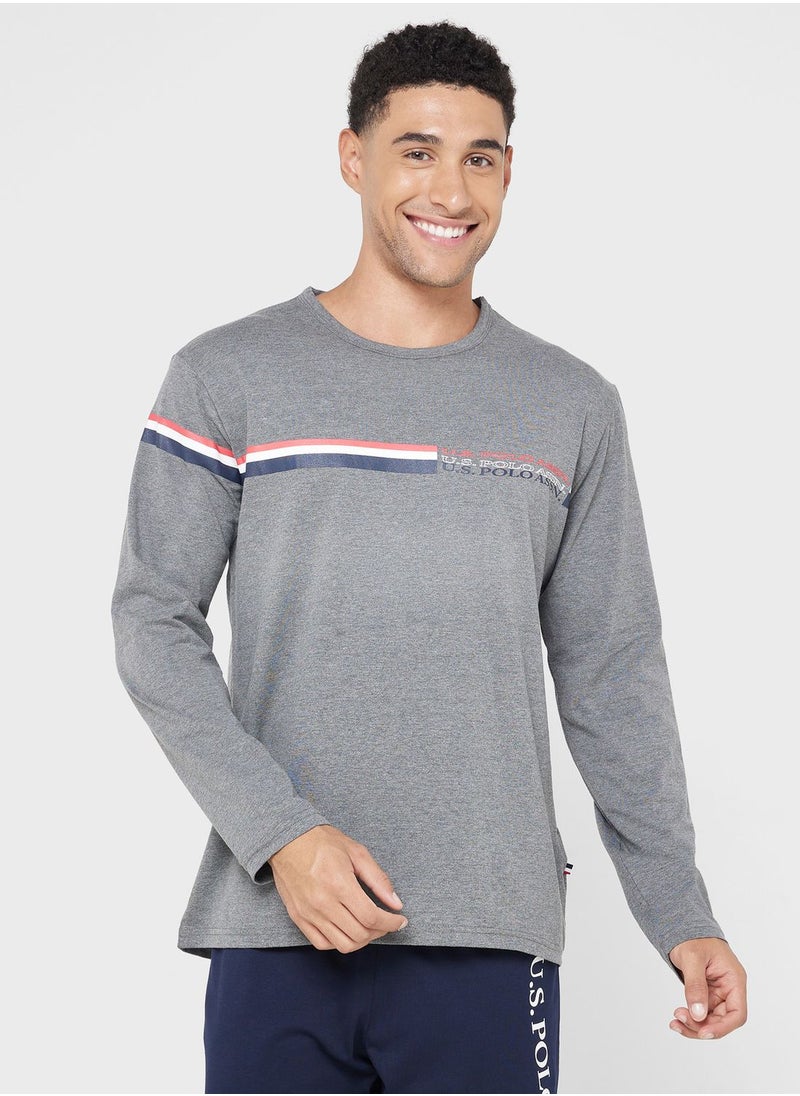 U.S. Polo Assn. - Crew Neck T-Shirt Pyjama Set - Image 1