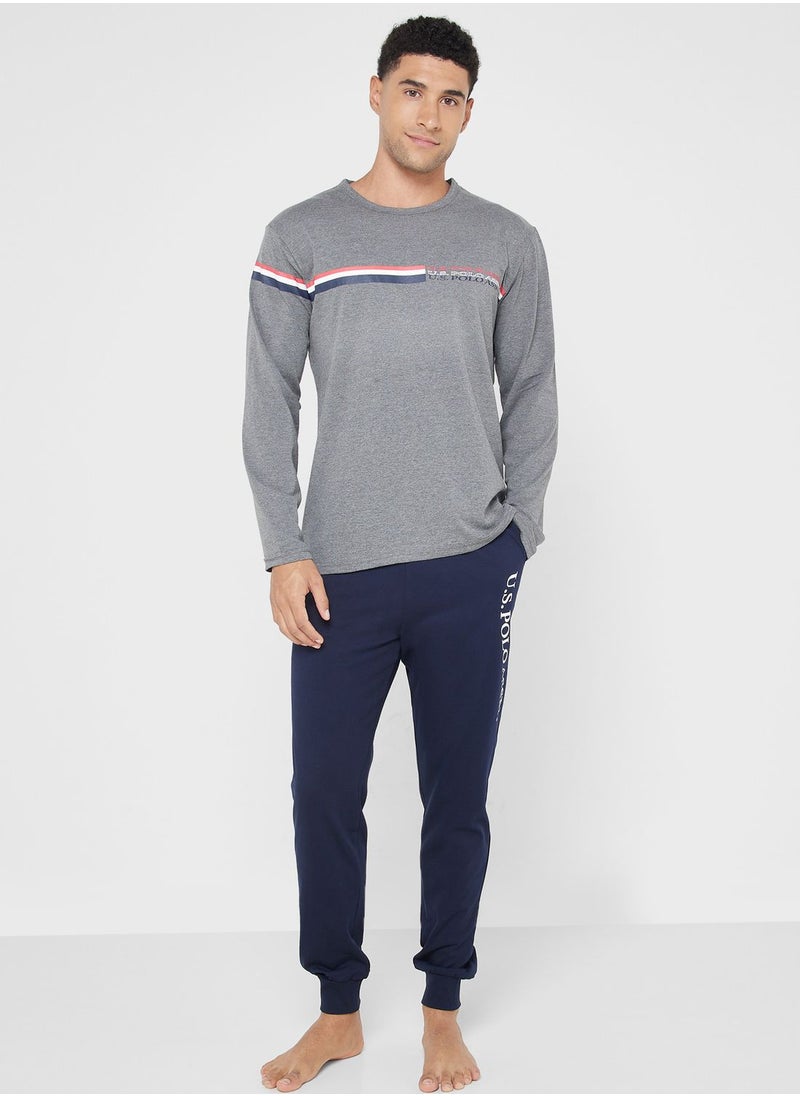 U.S. Polo Assn. - Crew Neck T-Shirt Pyjama Set - Image 1