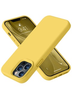YOMNA YOMNA Compatible with iPhone 14 Pro Max 6.7'' Liquid Silicone Full Body Protective Case with Anti-Scratch,Soft Microfiber Lining,Camera Protective, Yellow  - Image 1