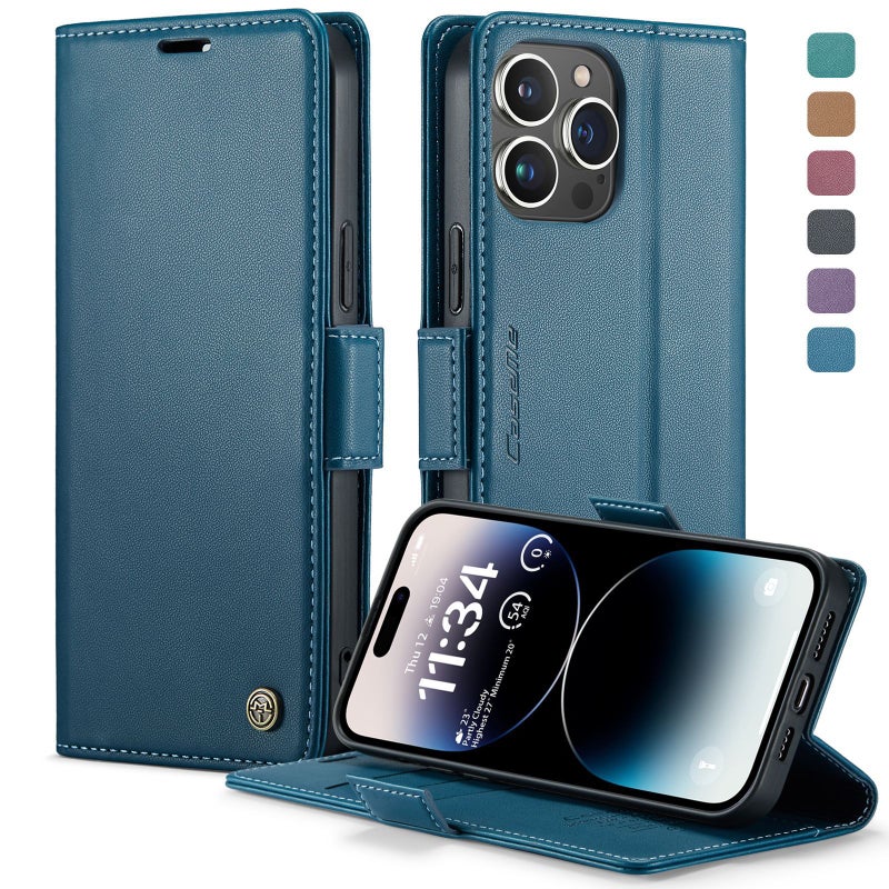 CaseMe Flip Case for iPhone 17 Pro Max with Card Holder, Kickstand, Magnetic Shockproof - Image 2
