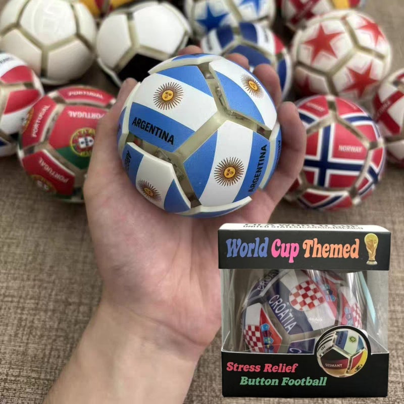 لعبة الضغط لكرة القدم لكأس العالم مع مفتاح مضيء وفقاعات بوب - Image 1