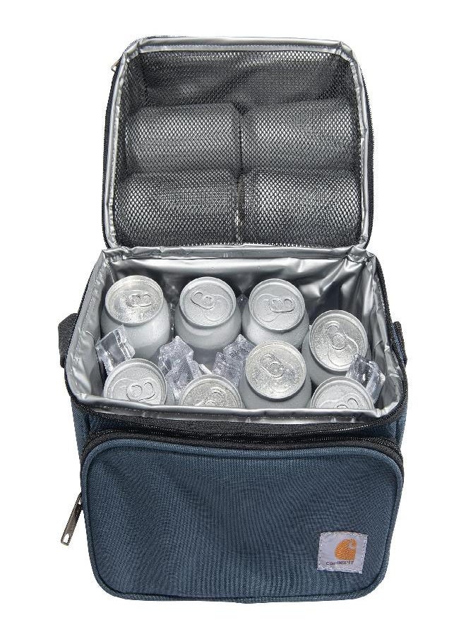carhartt - Carhartt Insulated 12 Can Two Compartment Lunch Cooler, Durable Fully-Insulated Lunch Box, Navy - Image 1