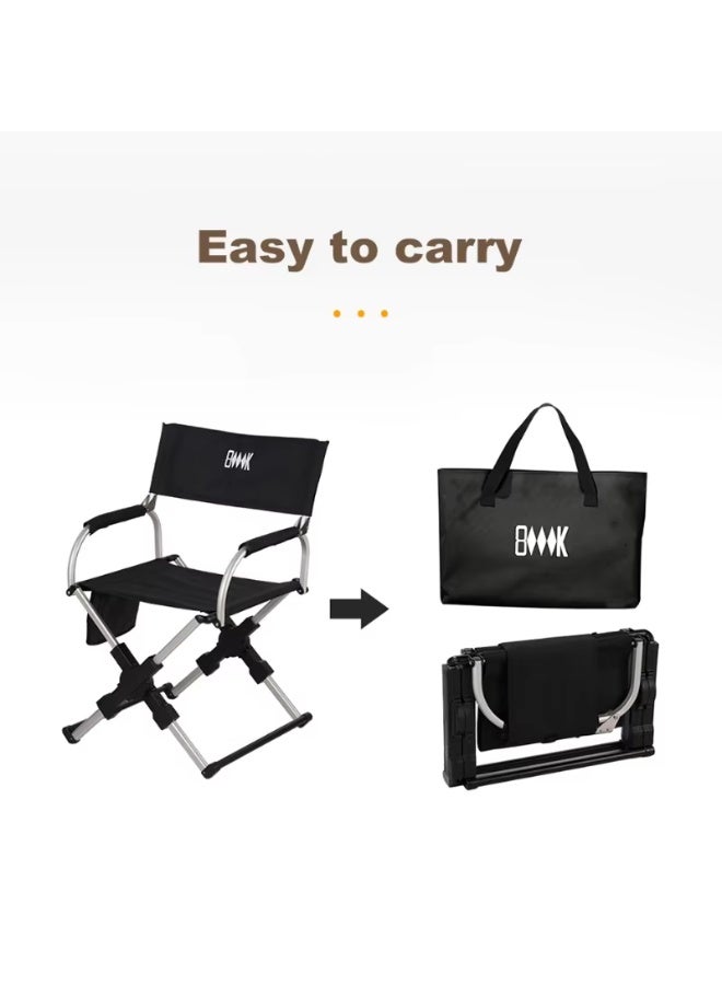 بلو فاير كرسي طي ألومنيوم خفيف الوزن - كرسي مريح متنقل للتخييم والشاطئ والصيد والسفر مع تصميم قابل للطي وسعة تحمل عالية - Image 1