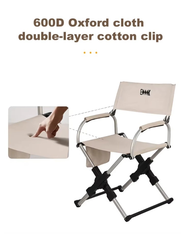 بلو فاير كرسي طي ألومنيوم خفيف الوزن - كرسي مريح متنقل للتخييم والشاطئ والصيد والسفر مع تصميم قابل للطي وسعة تحمل عالية - Image 3