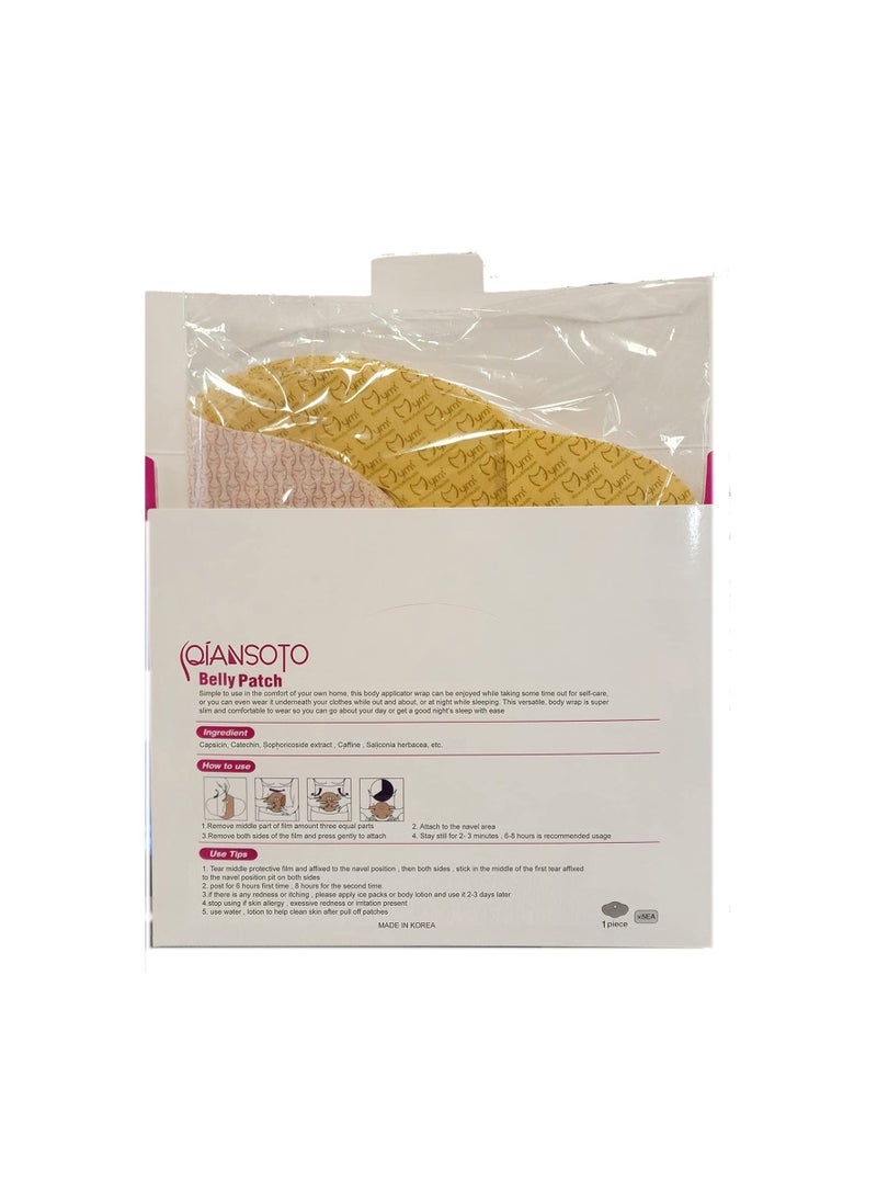 QIANSOTO Mymi Wonder Patch Belly Wing Works For Toning Contouring Firming - 10 pieces  - Image 4