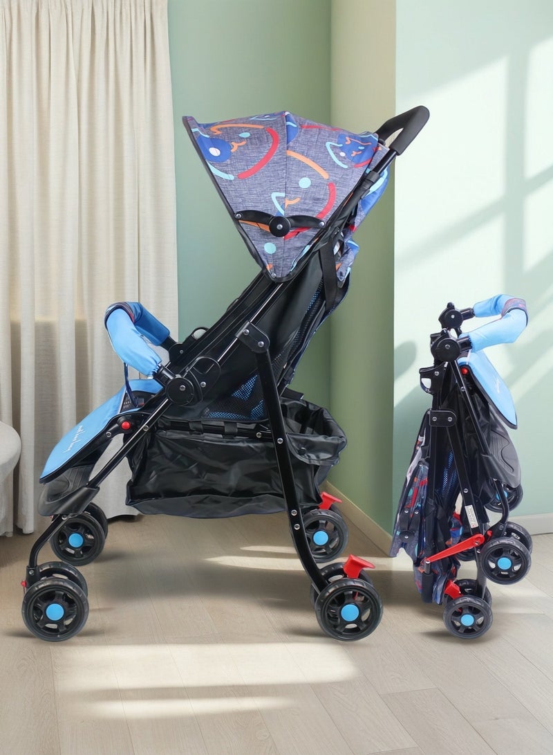 Foldable Ultra Lightweight Travel Stroller with Adjustable Canopy Foldable Storage Basket and Multi Position Reclining Seat NO.1102 - Image 1
