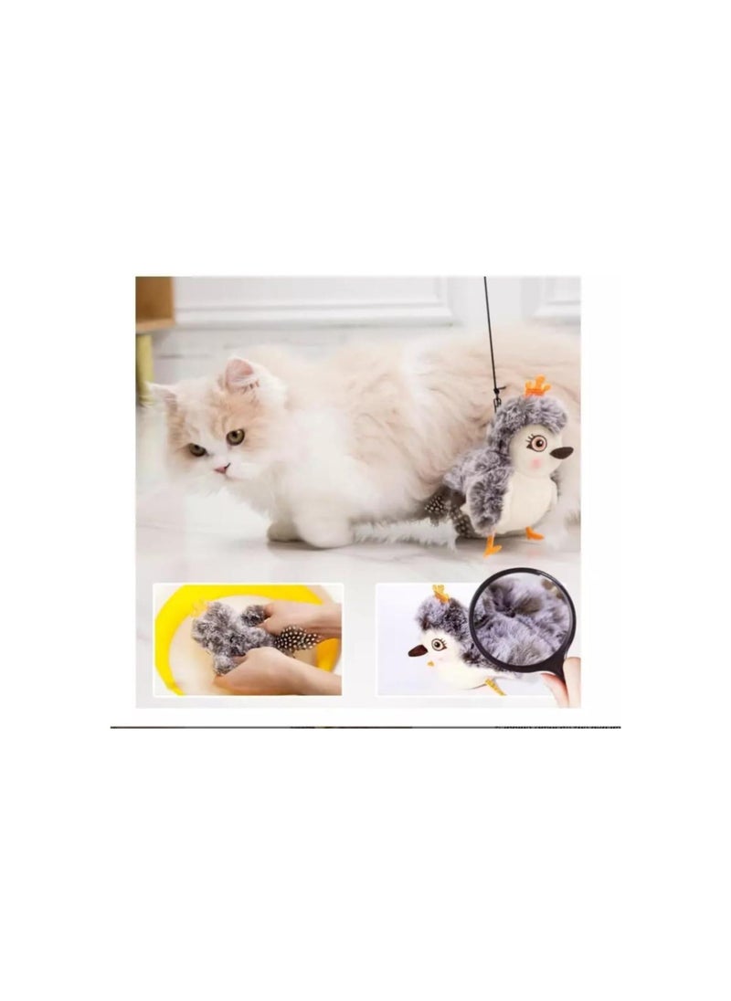 Generic - Interactive Chirping Bird Cat Toy, Upgraded Simulated Chirping Bird, Celery Pets Cat Toy, Celery Pets Chirping Bird, Flapping Bird Cat Toy, Rechargeable Interactive Cat Toys For Indoor Cats (Remote-B) - Image 1