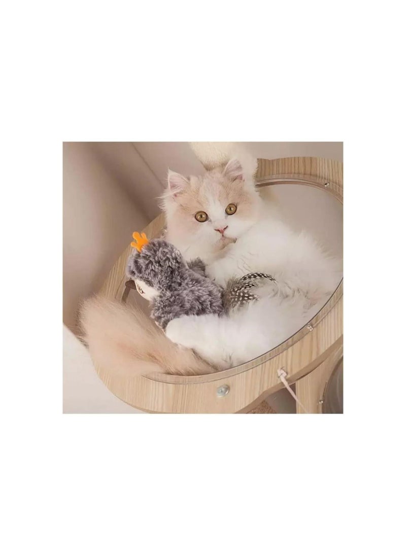 Generic - Interactive Chirping Bird Cat Toy, Upgraded Simulated Chirping Bird, Celery Pets Cat Toy, Celery Pets Chirping Bird, Flapping Bird Cat Toy, Rechargeable Interactive Cat Toys For Indoor Cats (Remote-B) - Image 1