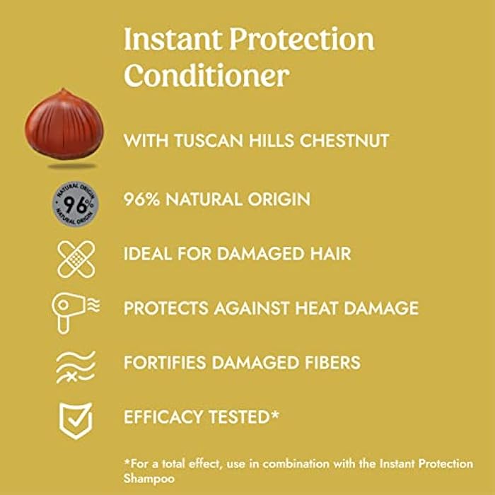 ITÍNERA Instant Protection Conditioner with Tuscan Hills Chestnut (12.51 fl oz) - for Damaged Hair - Vegan Friendly - 96% Natural Origin Ingredients - Image 4