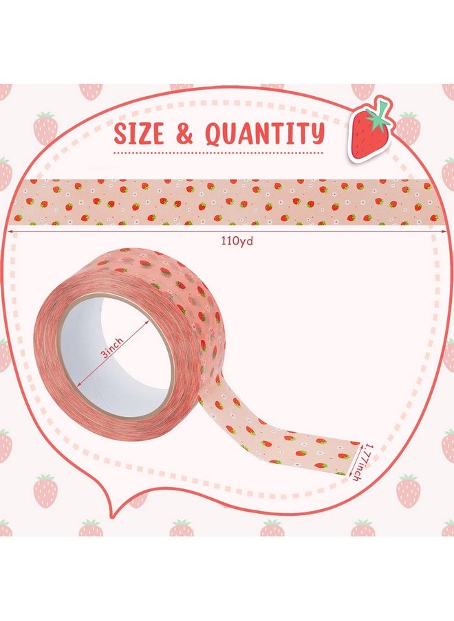 Epakh 5 Rolls Cute Heart Packing Tape Colorful Printing Shipping Tape Cartoon Package Tape Decorative And Colored Tape Duct Tape With Designs For Sealing Boxes Luggage 1.77 Inches X 110 Yd  - Image 3