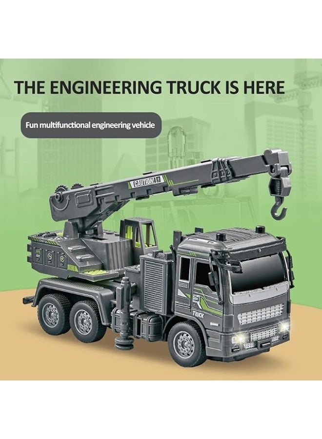 Chabeia Remote-controlled crane truck/engineering vehicle - Mechanical Construction Car, Electrical Engineering Toy Car, RC Forklift Gifts for Kids - Image 5