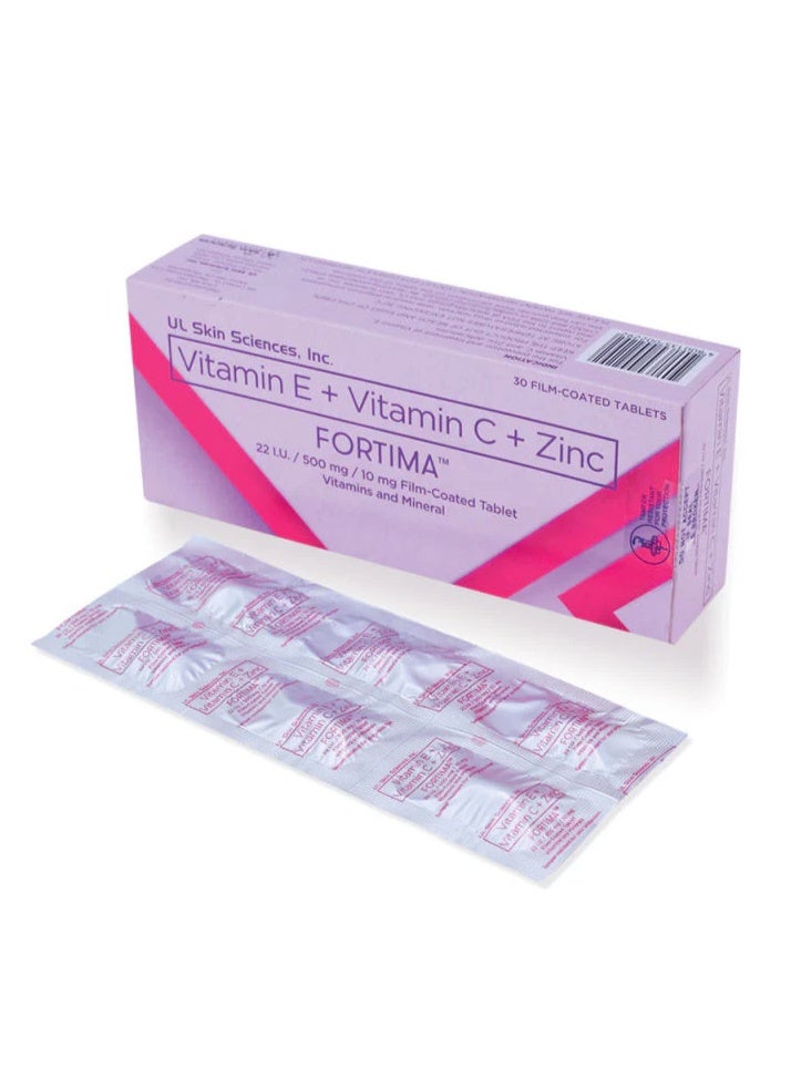 Fortima Multivitamin Tablets with Vitamin E, Vitamin C & Zinc | 30 Tablets Pack - Image 1