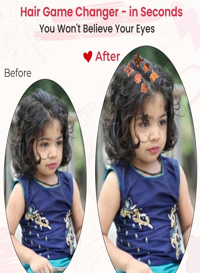 TEMPERIA (100pcs) Hair Accessories for Baby Girl - Kids Mini Claw Hair Clips - Girls Gift Items for Birthday - Soft Plastic Non-Slip Small Clutchers for Party & Wedding - Multicolour - Image 5