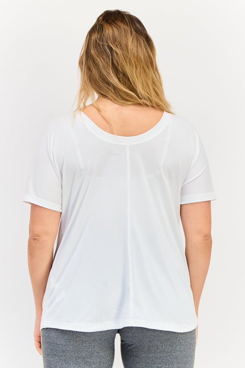 PUMA Women Regular Fit Short Sleeve Training T-Shirts, White - Image 4