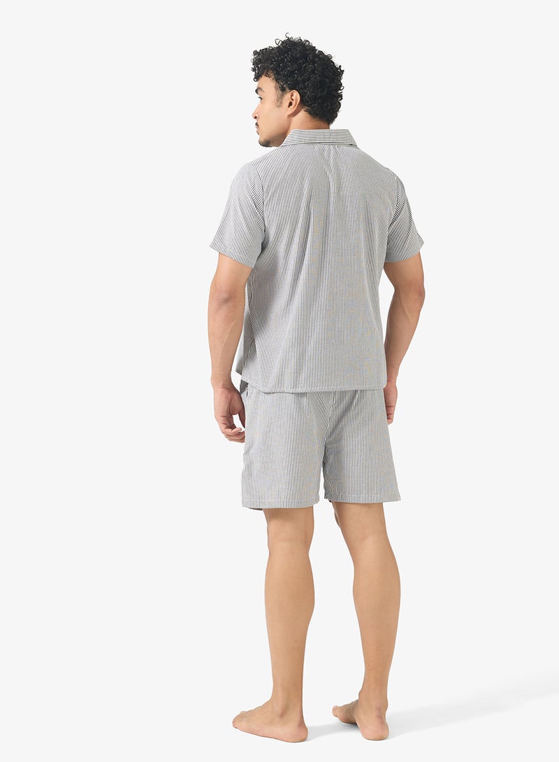 Seventy Five Nightwear Shirt & Shorts Set - Image 2