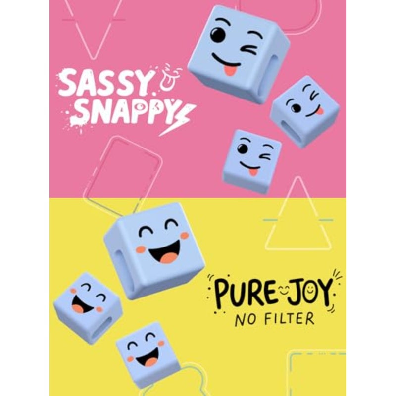 Stocking Stuffers for Men Teens Boys Girls Gifts: 2 Pack Dual Mood Cube for Mood Moves Series Thumbs Up Lazy Phone Stand Holder Gifts for Christmas Women Adults Cool Gadgets Funny Gift BrownandBlue - Image 5