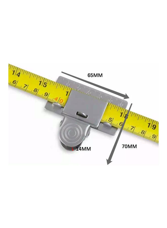 NIBEMINENT Measuring Tape Clip Silver 65x14x70mm  - Image 4