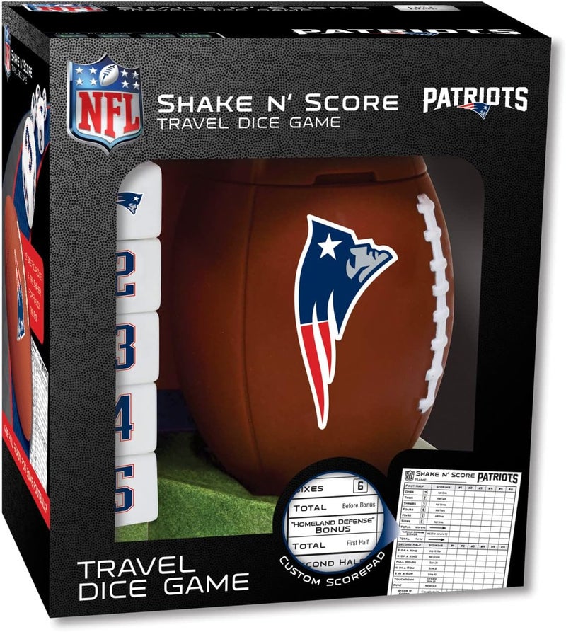 Master Pieces NFL Shake N' Score Travel Dice Game - Image 1