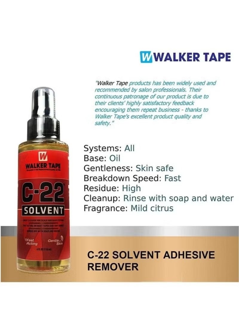 Walker Tape a Hair System Adhesive 15ml and 2 Pcs Wig Glue Remover 118ml,Creating a Long-lasting Attachment and Easy Removal Experience - Image 2