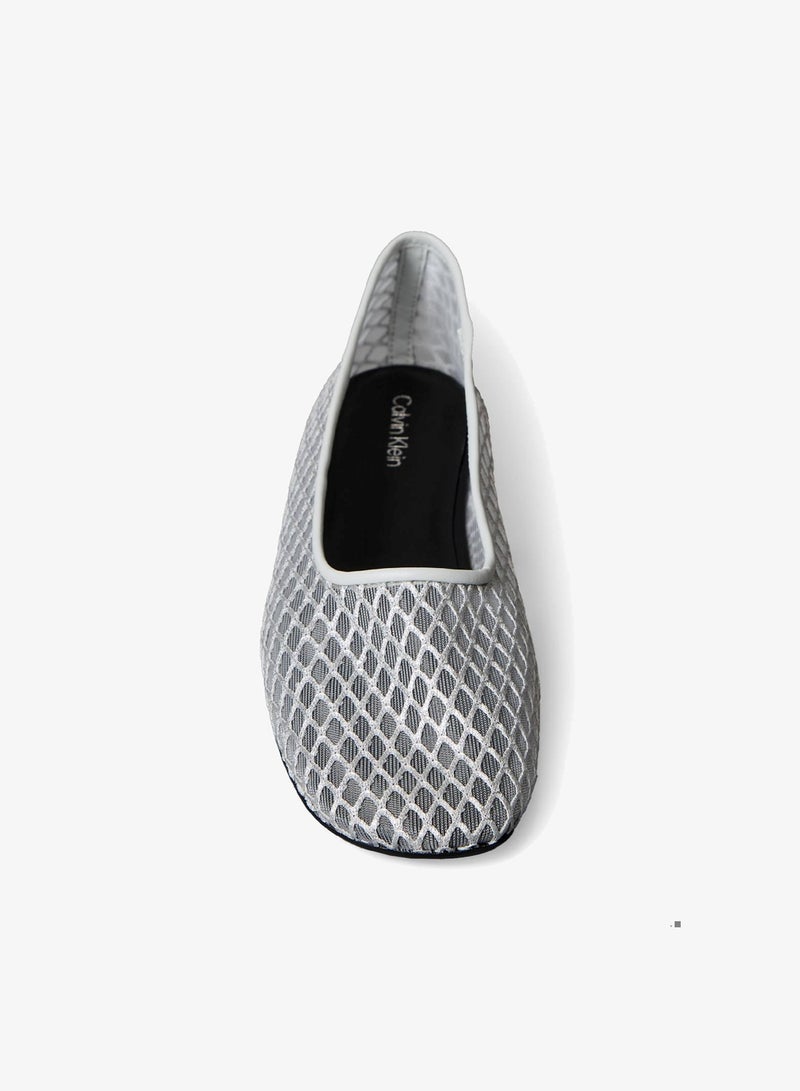 CALVIN KLEIN Shimmer Mesh Ballerinas - Image 4