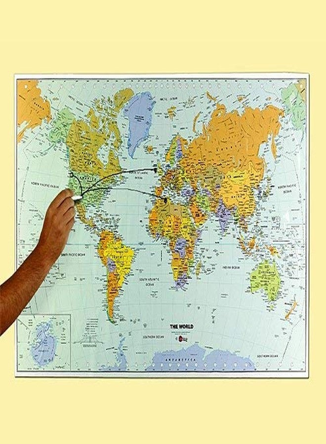 WallPops WPE99074 World Dry Erase Map, Multicolor - Image 4