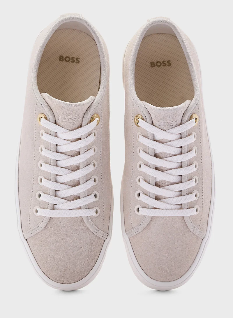 BOSS Lace Up Low Top Sneakers
