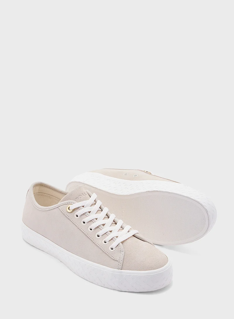 BOSS Lace Up Low Top Sneakers