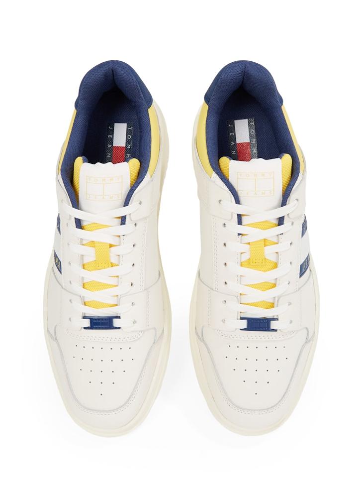 TOMMY JEANS - THE BROOKLYN LEATHER ESSENTIAL TRAINERS - Image 1