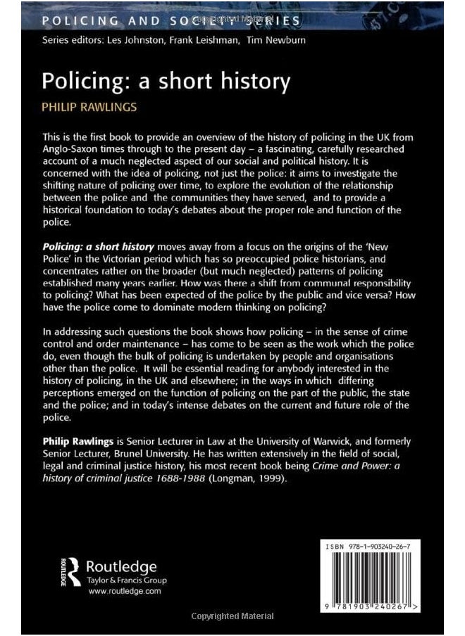 Policing: A Short History: A Short History