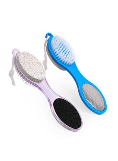 Pumice Stone Brush For Feet 2 Pack Foot Brush Scrubber 4 In 1 Pedicure Paddle Kit For Foot Care (Lilac And Blue) - pzsku/Z66A8BFBE1F00CCA5458EZ/45/_/1696390350/0c25a95c-9a5c-4ee8-bd24-aca45c568254